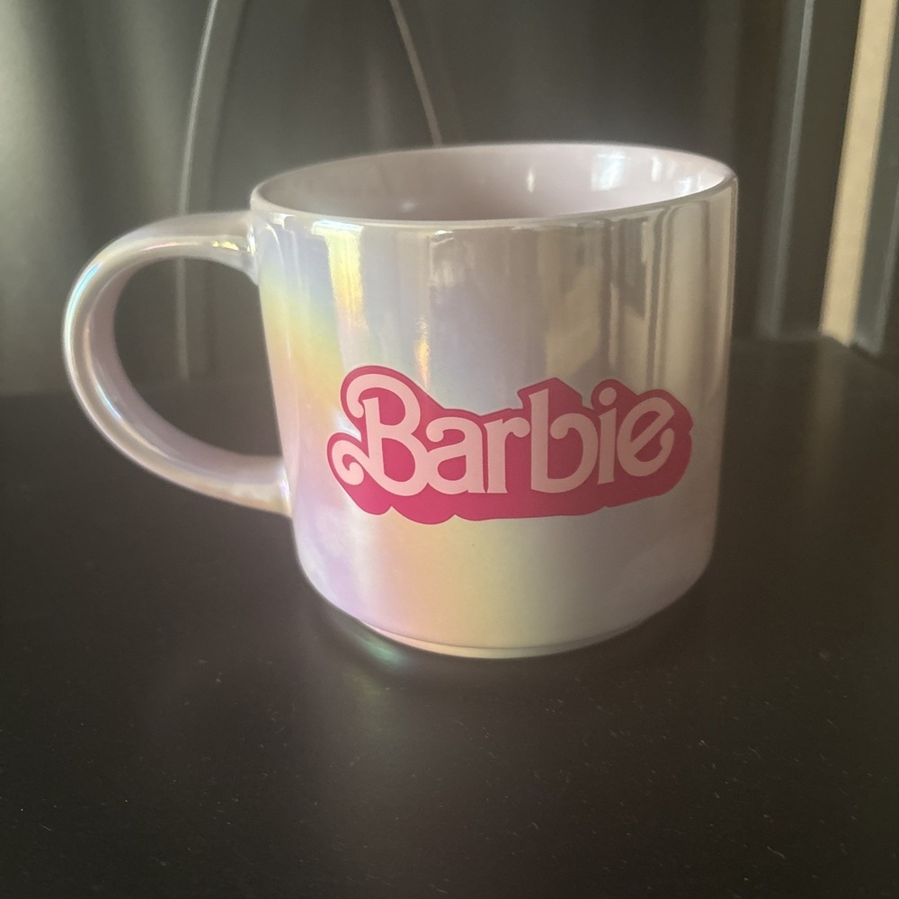 Pearl Pink Barbie Coffee Cup Mug Mattel 2023 Warner Bros.